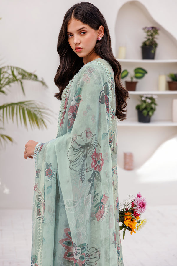 Farasha | Printed Essentials | MINT BREEZE - House Of Anaya