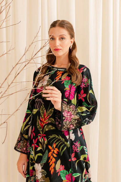 Farasha | Printed Essentials | EBONY PASSION - House Of Anaya