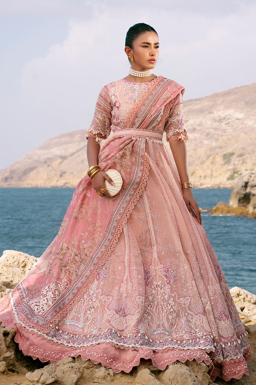 AJR Couture | Dastan Luxury Lawn 25 | Flair