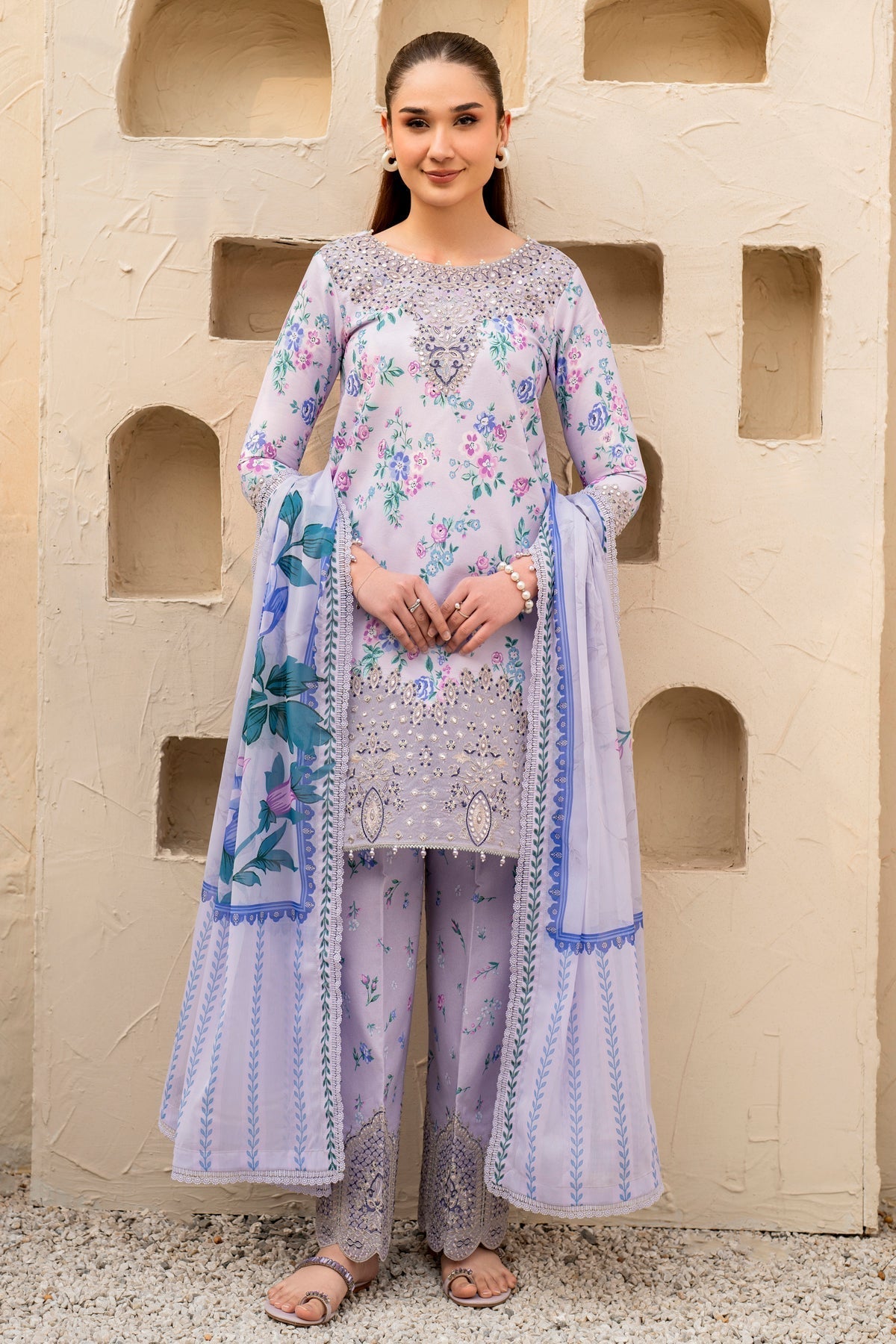 Alizeh | Levana Lawn | Flake - House Of Anaya