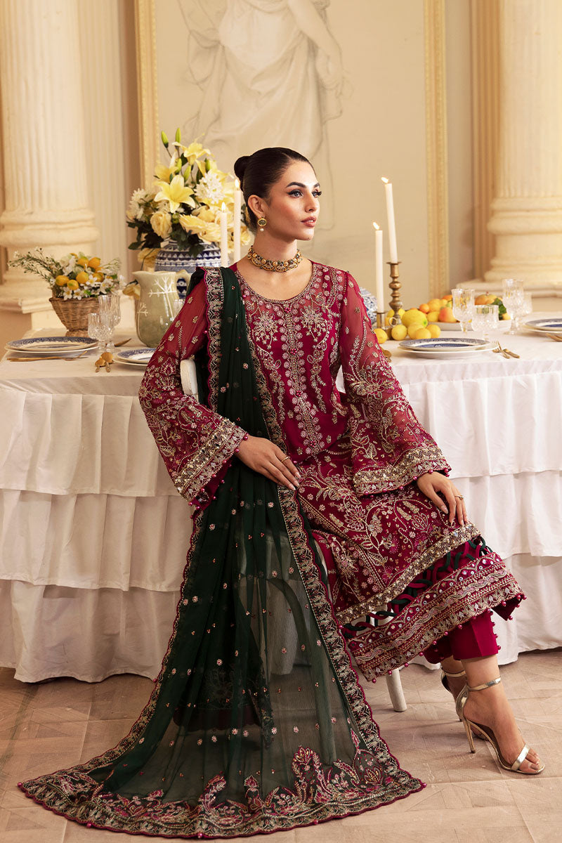 Gulaal | Embroidered Chiffon 24 | Blanca - House Of Anaya