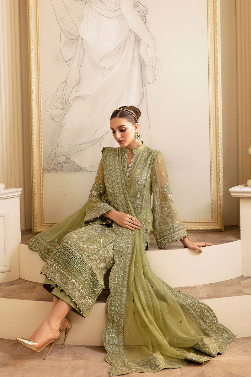 Gulaal | Embroidered Chiffon 24 | Almendra - House Of Anaya
