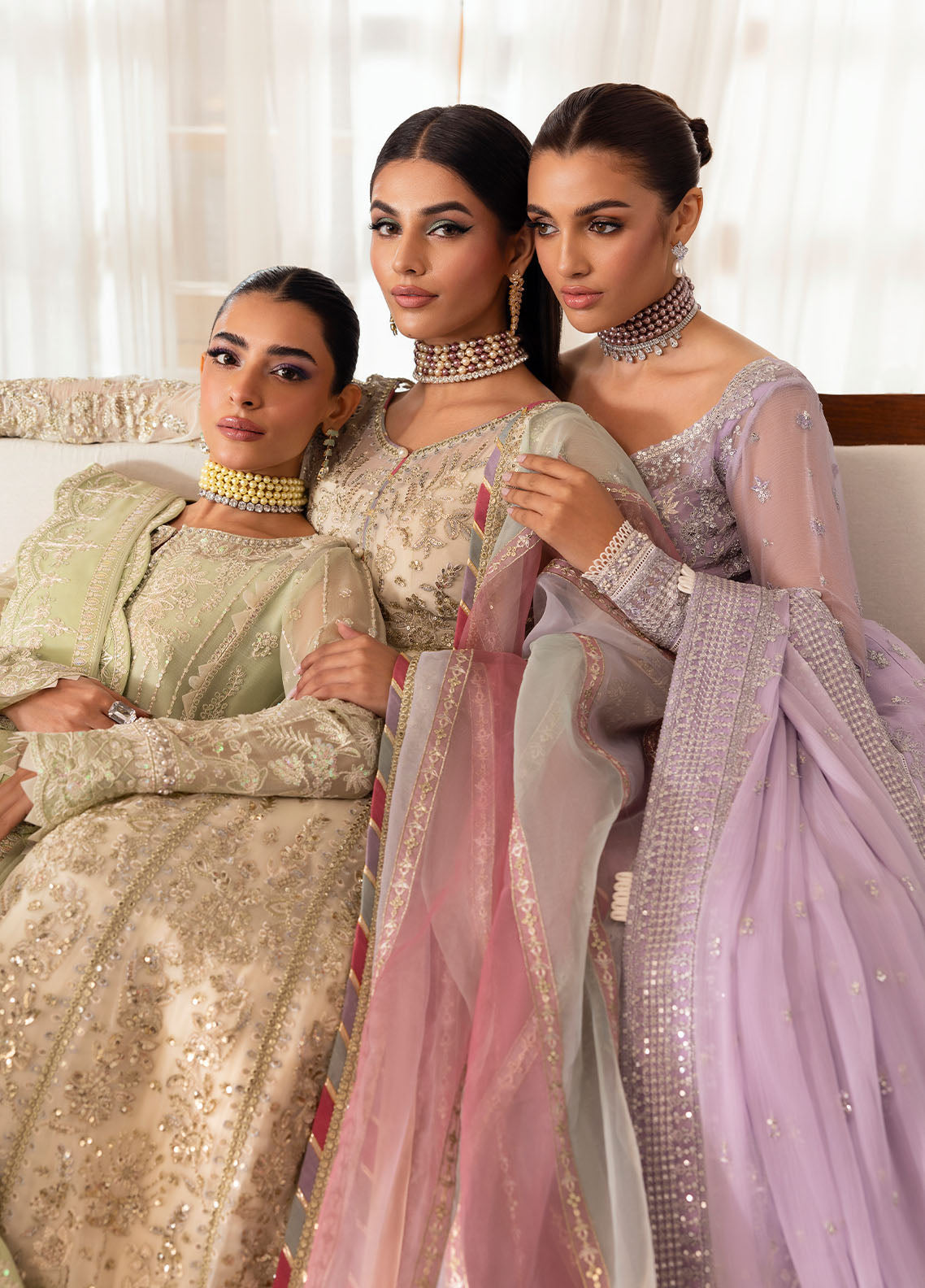 Gulaal | Reverie Embroidered Chiffon | CHIRAGH - House Of Anaya