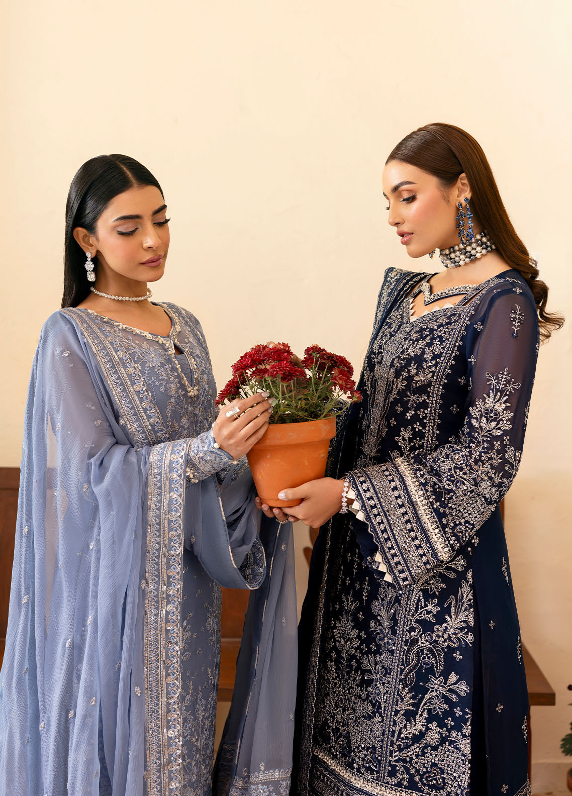 Gulaal | Reverie Embroidered Chiffon | MEHER - House Of Anaya