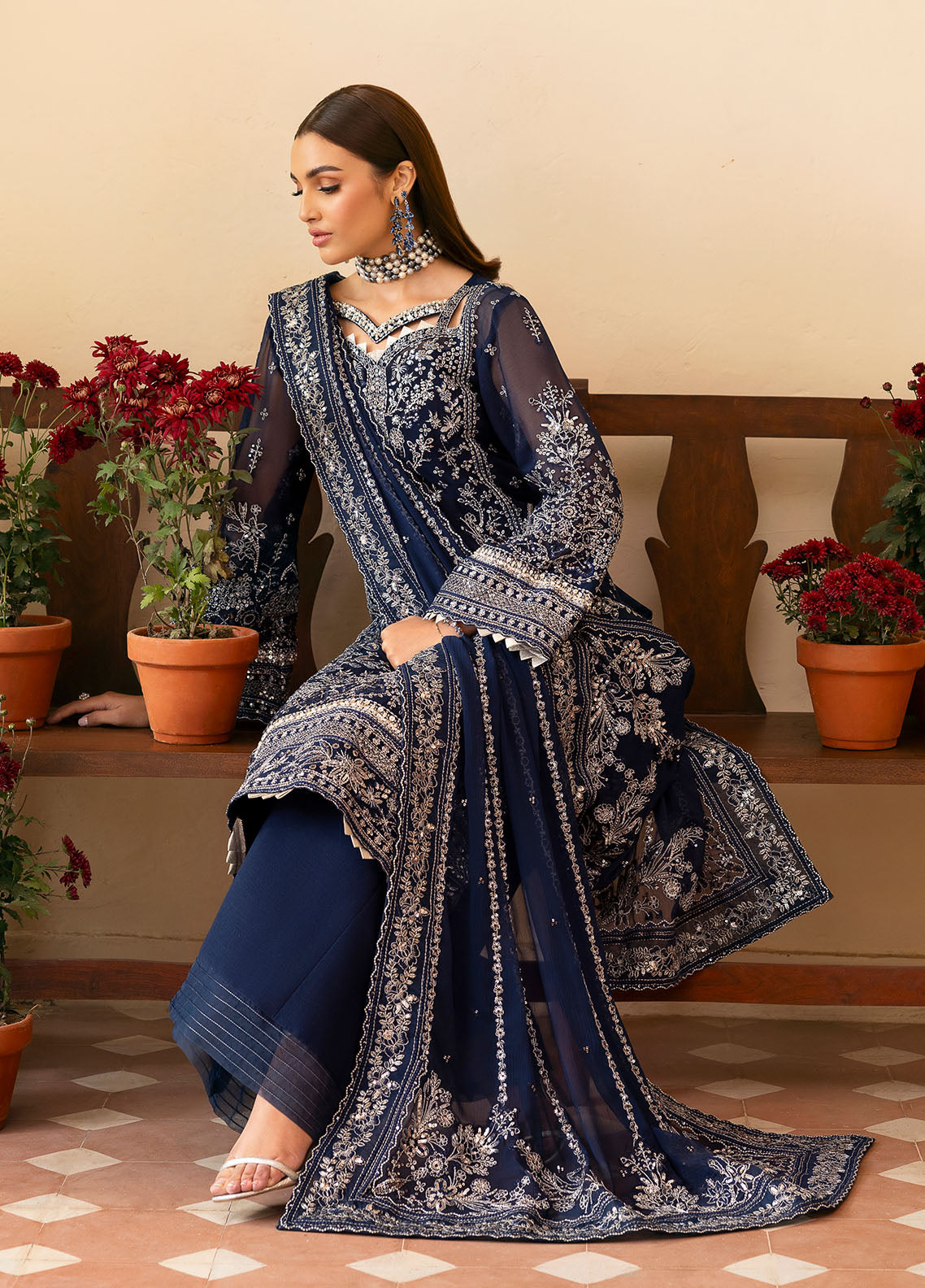 Gulaal | Reverie Embroidered Chiffon | ARISTA - House Of Anaya