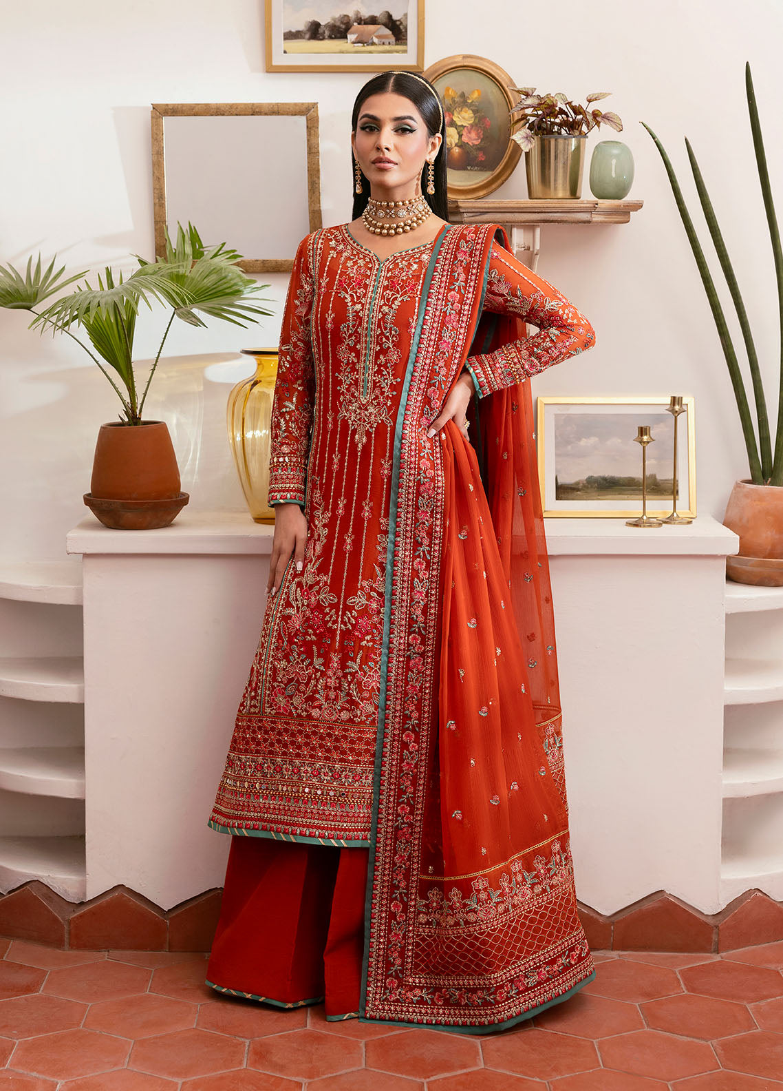 Gulaal | Reverie Embroidered Chiffon | ZARNA - House Of Anaya