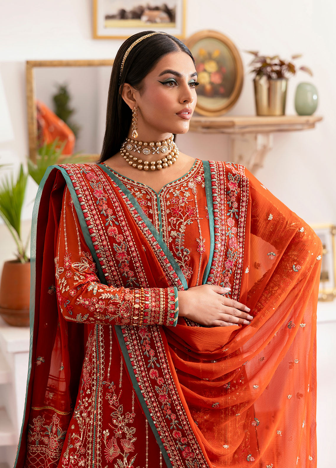 Gulaal | Reverie Embroidered Chiffon | ZARNA - House Of Anaya