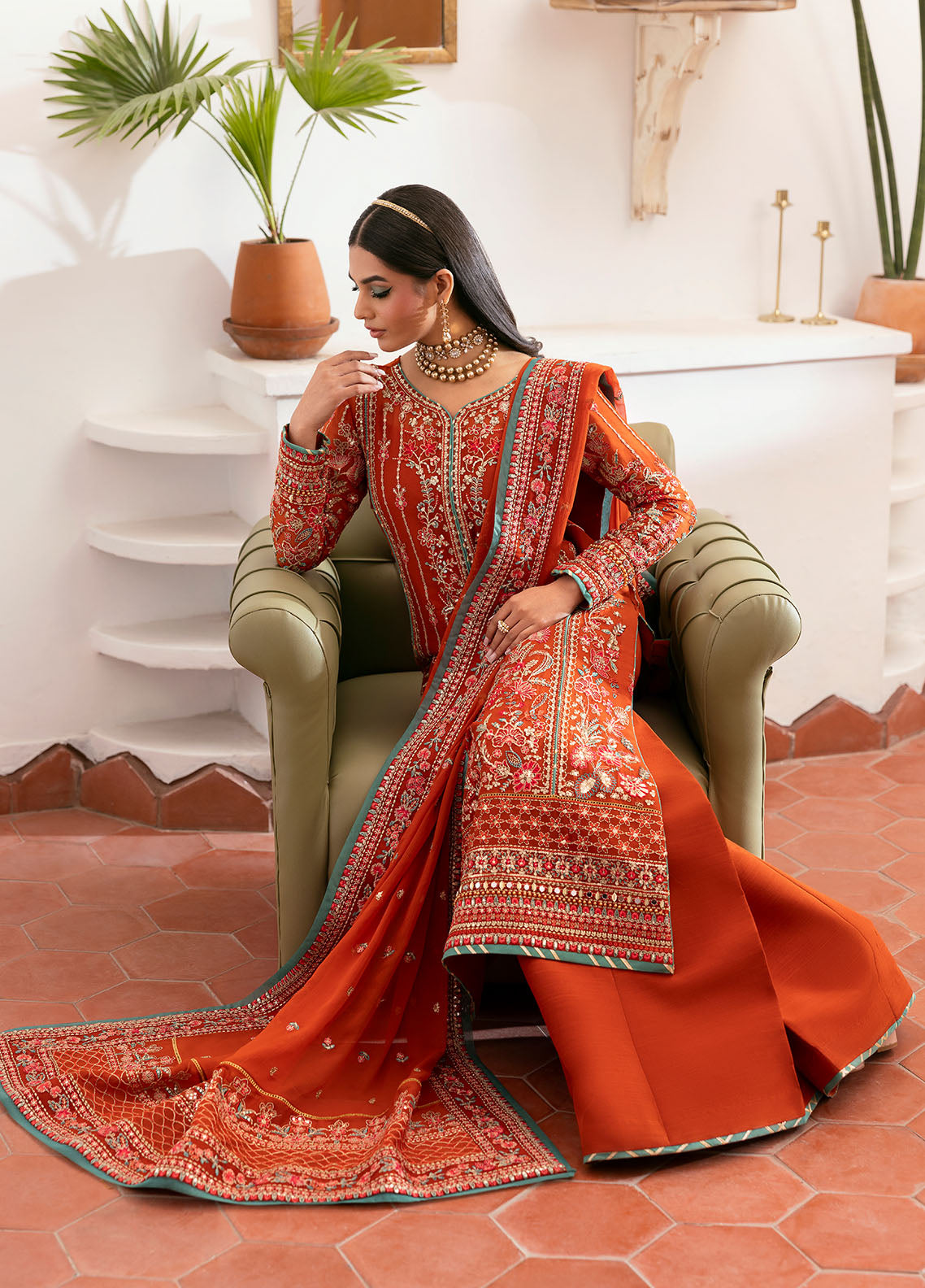 Gulaal | Reverie Embroidered Chiffon | ZARNA - House Of Anaya