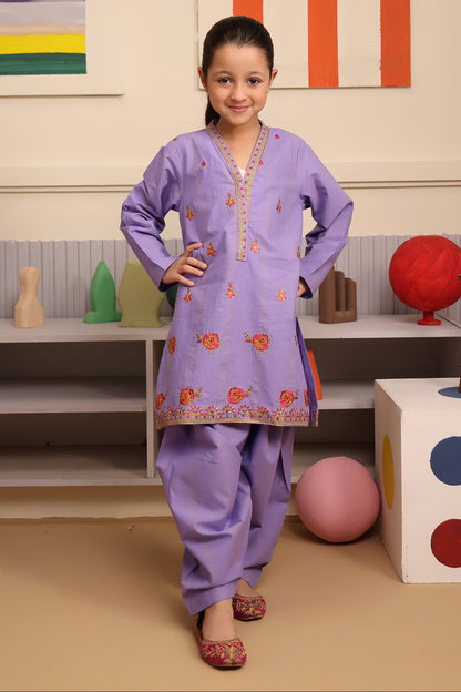 Zellbury Girls | 2 Piece Lawn | Embroidered Kurta Trouser - 2662 - Libasekhas