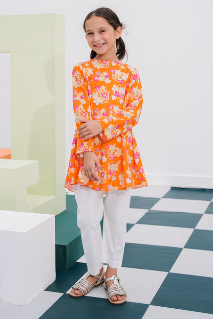 Zellbury Girls | 1 Piece Lawn | Embroidered Kurta - 1403 - Libasekhas