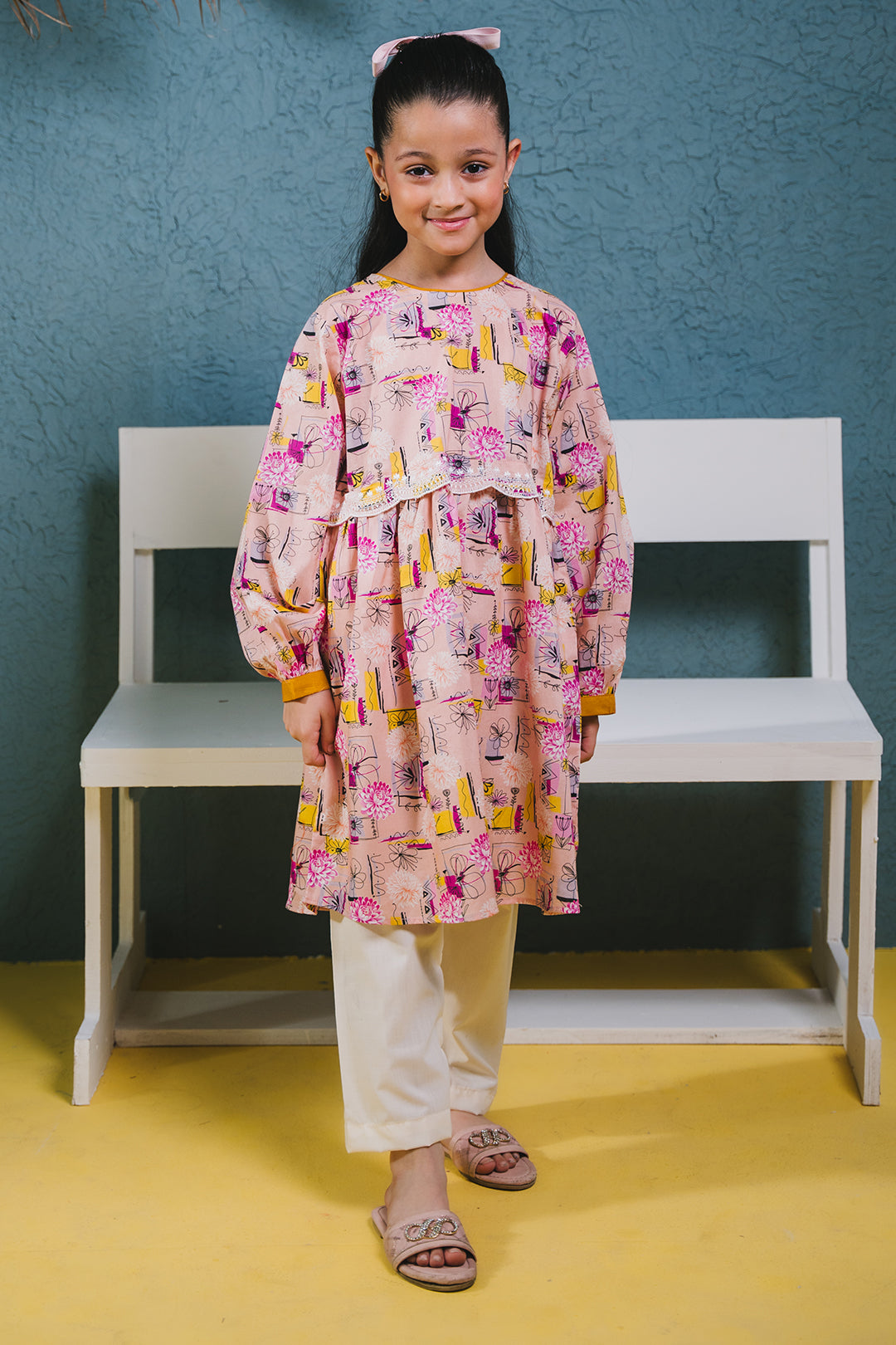 Zellbury Girls | 1 Piece Lawn | Embroidered Kurta - 1452 - Libasekhas
