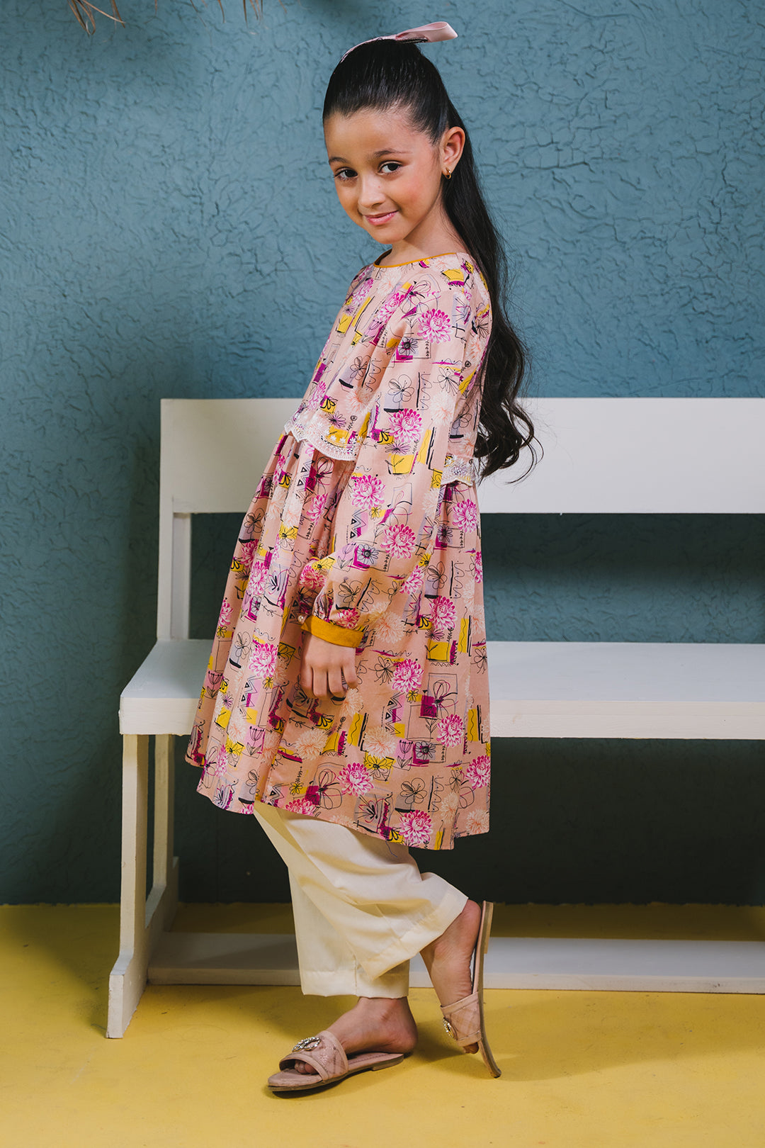 Zellbury Girls | 1 Piece Lawn | Embroidered Kurta - 1452 - Libasekhas