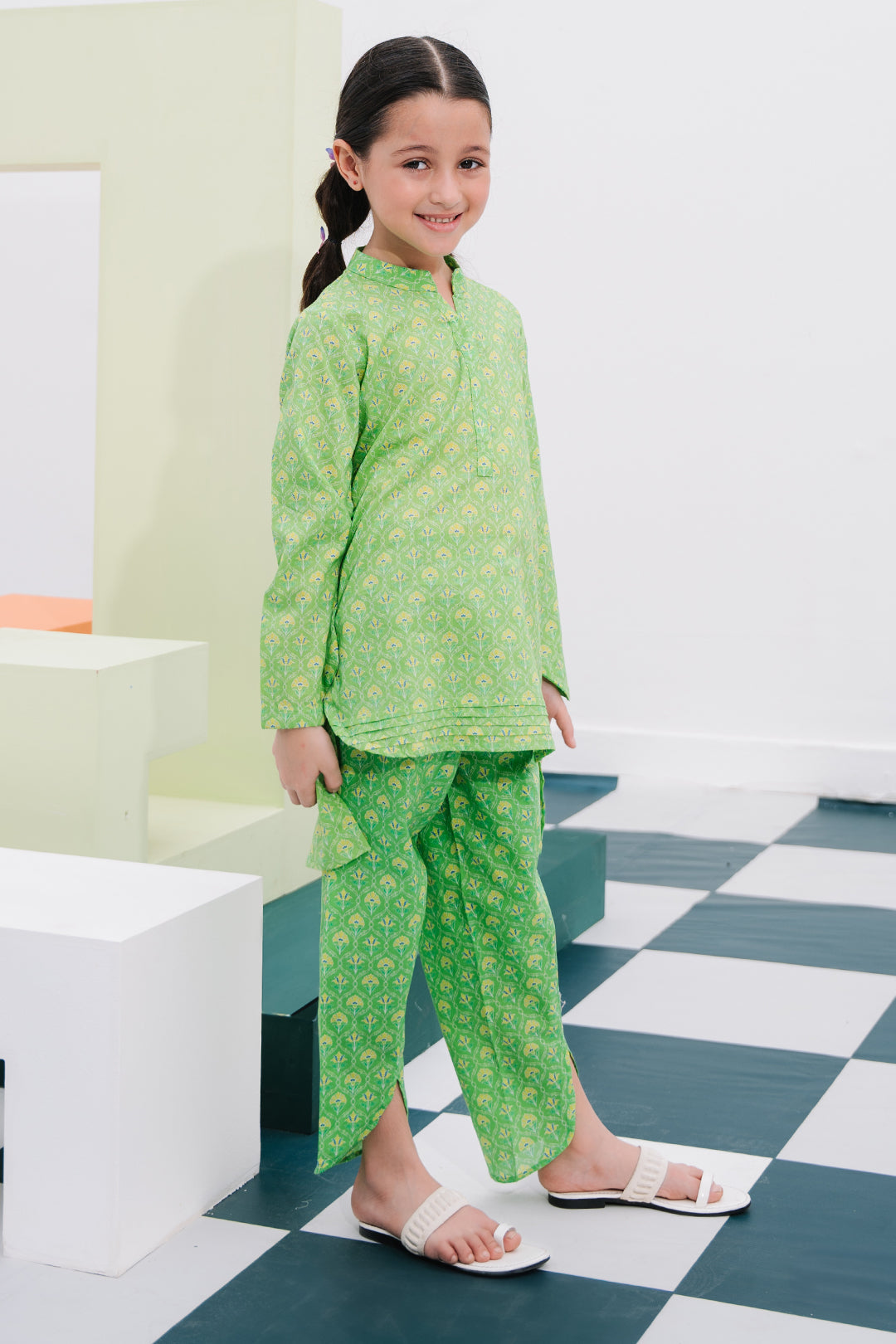 Zellbury Girls | 2 Piece Lawn | Kurta Trouser - 2406 - Libasekhas