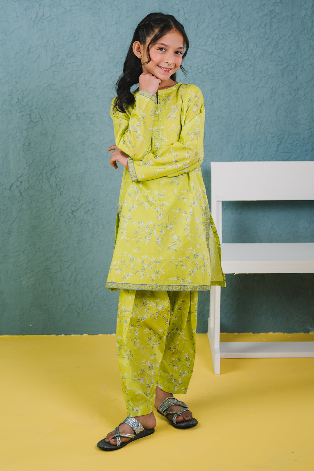 Zellbury Girls | 2 Piece Lawn | Kurta Trouser - 2410 - Libasekhas
