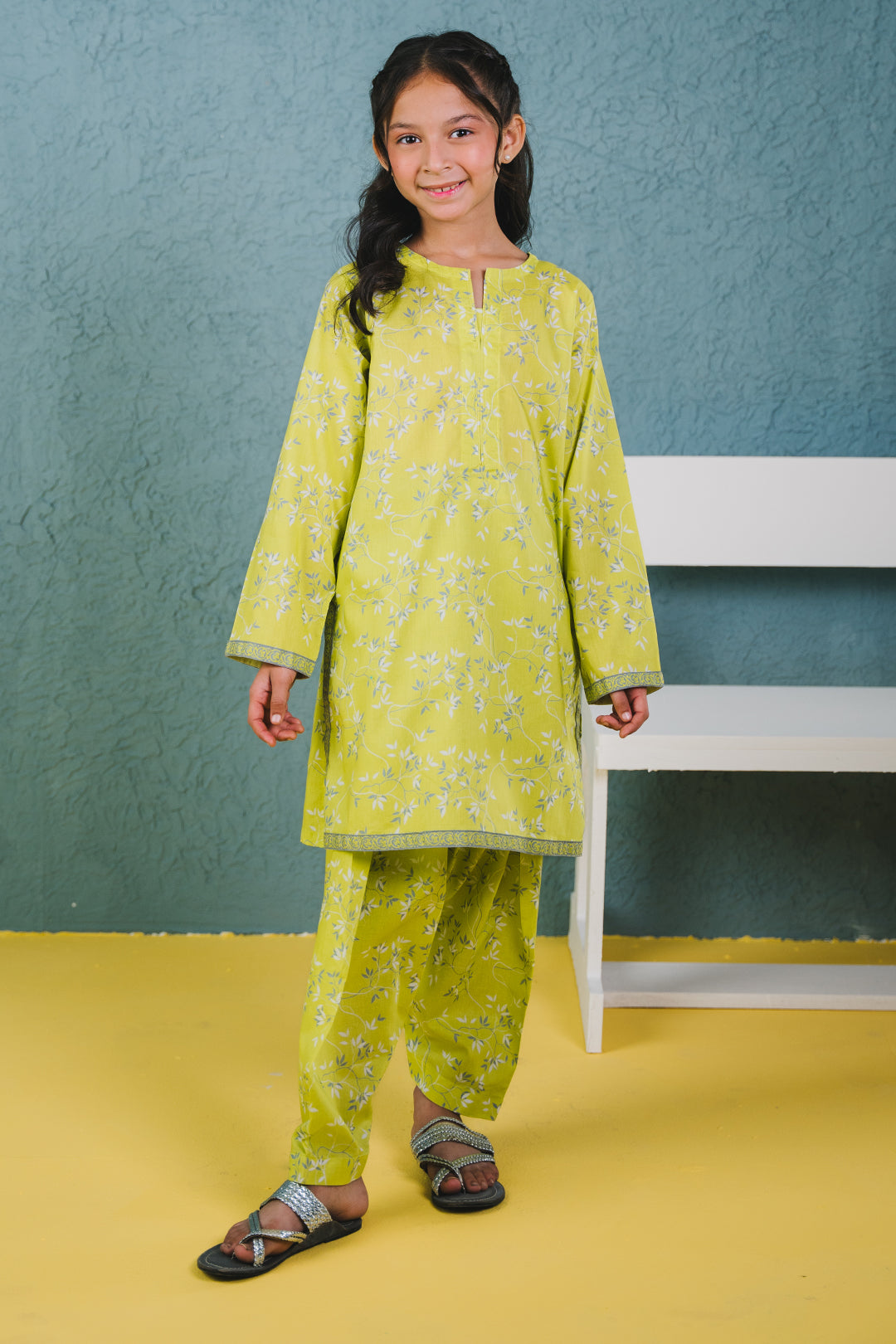Zellbury Girls | 2 Piece Lawn | Kurta Trouser - 2410 - Libasekhas