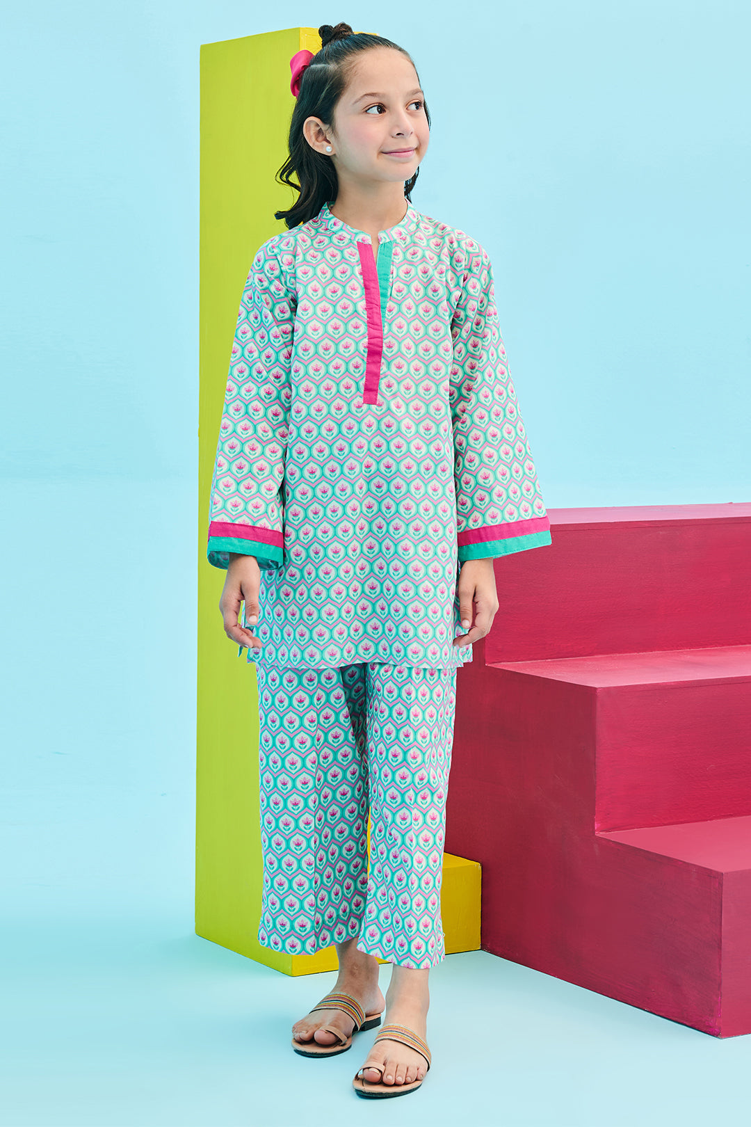Zellbury Girls | 2 Piece Lawn | Kurta Trouser - 2411 - Libasekhas