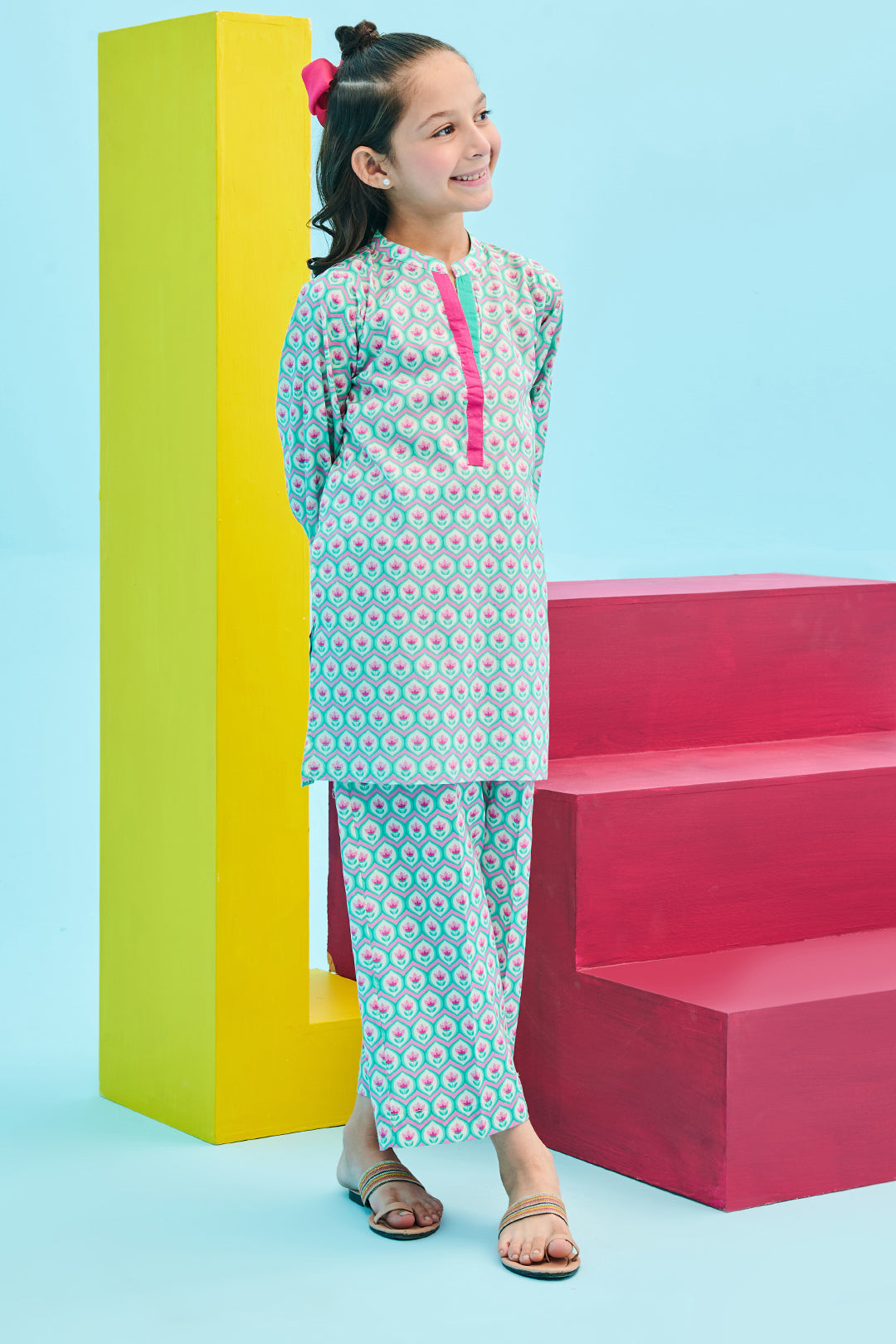 Zellbury Girls | 2 Piece Lawn | Kurta Trouser - 2411 - Libasekhas
