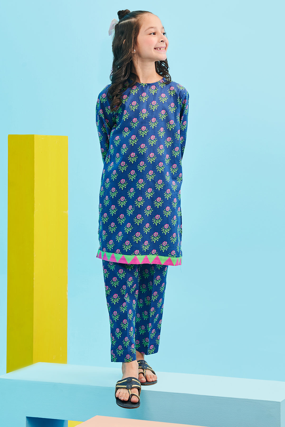 Zellbury Girls | 2 Piece Lawn | Kurta Trouser - 2412 - Libasekhas