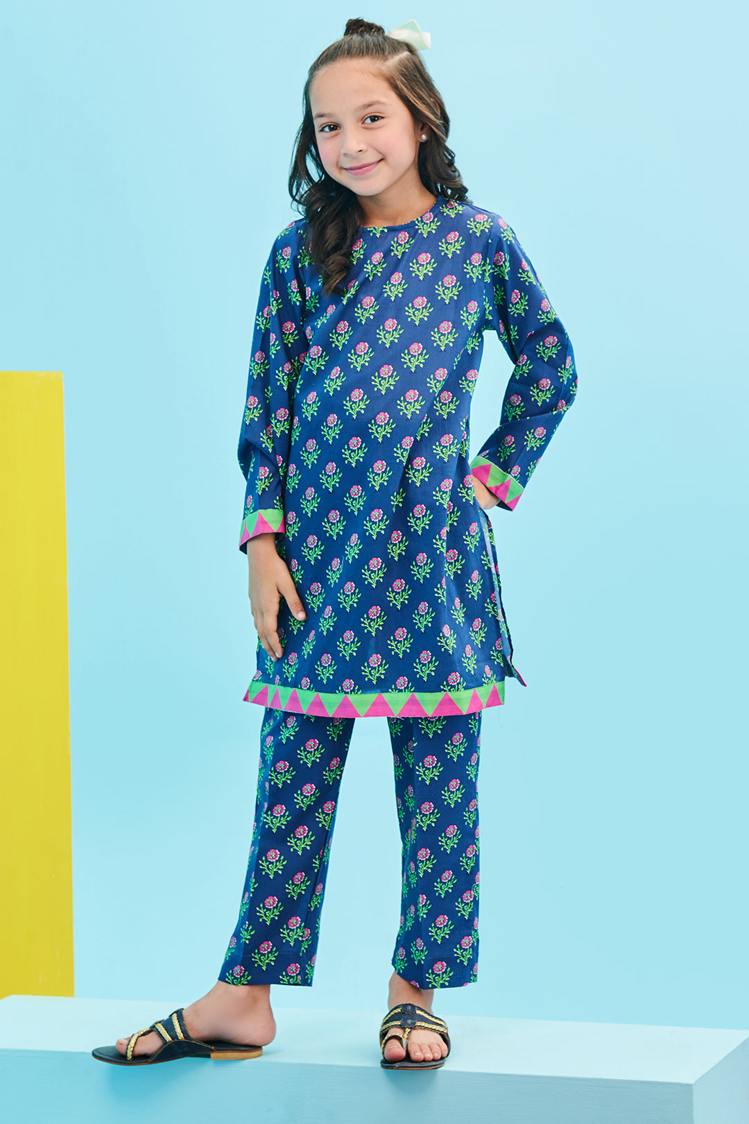 Zellbury Girls | 2 Piece Lawn | Kurta Trouser - 2412 - Libasekhas