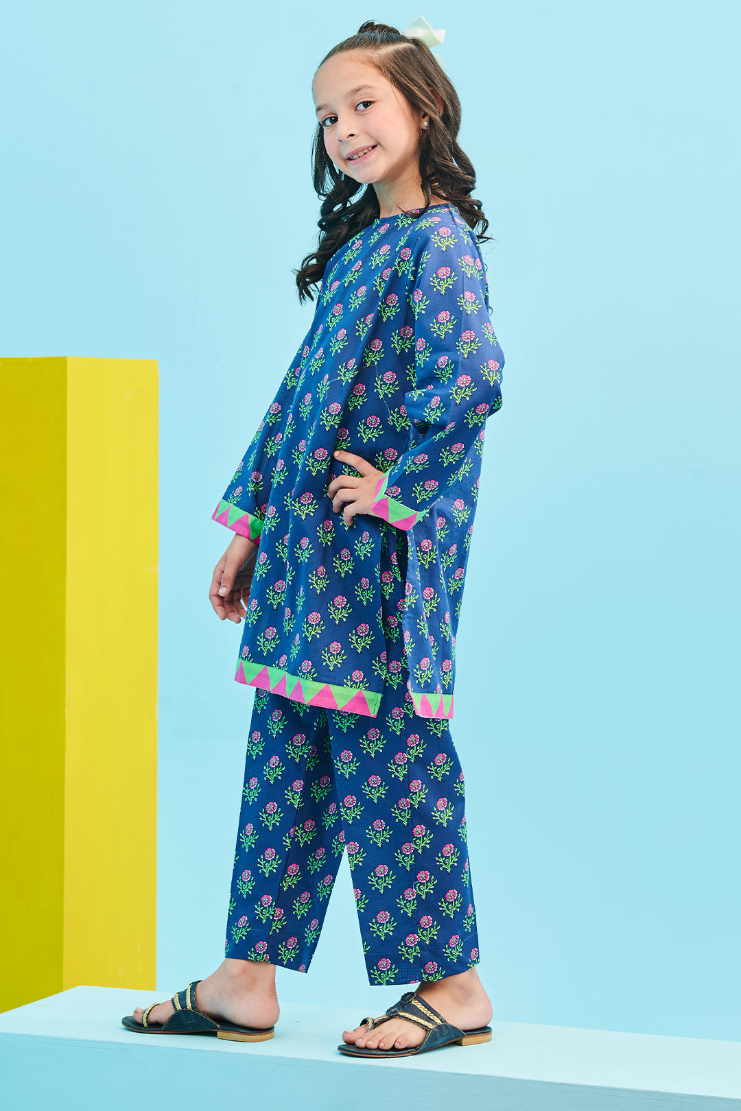 Zellbury Girls | 2 Piece Lawn | Kurta Trouser - 2412 - Libasekhas