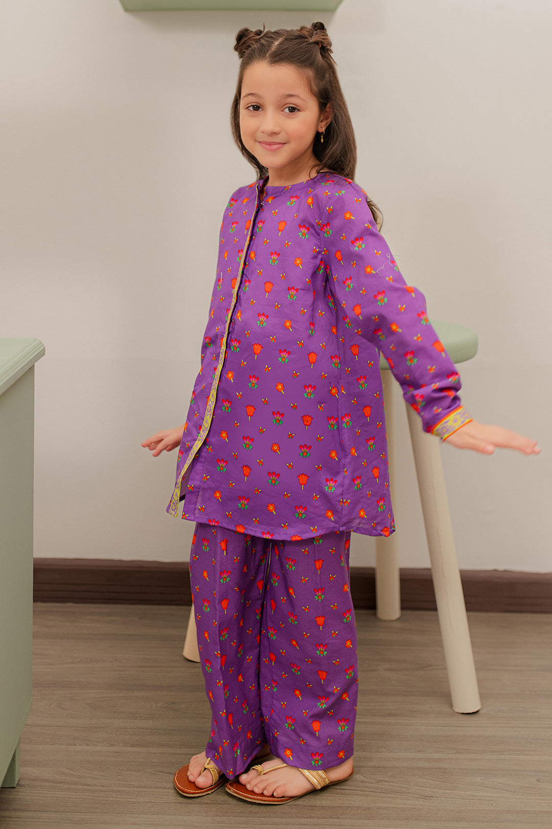 Zellbury Girls | 2 Piece Lawn | Kurta Trouser - 2413 - Libasekhas