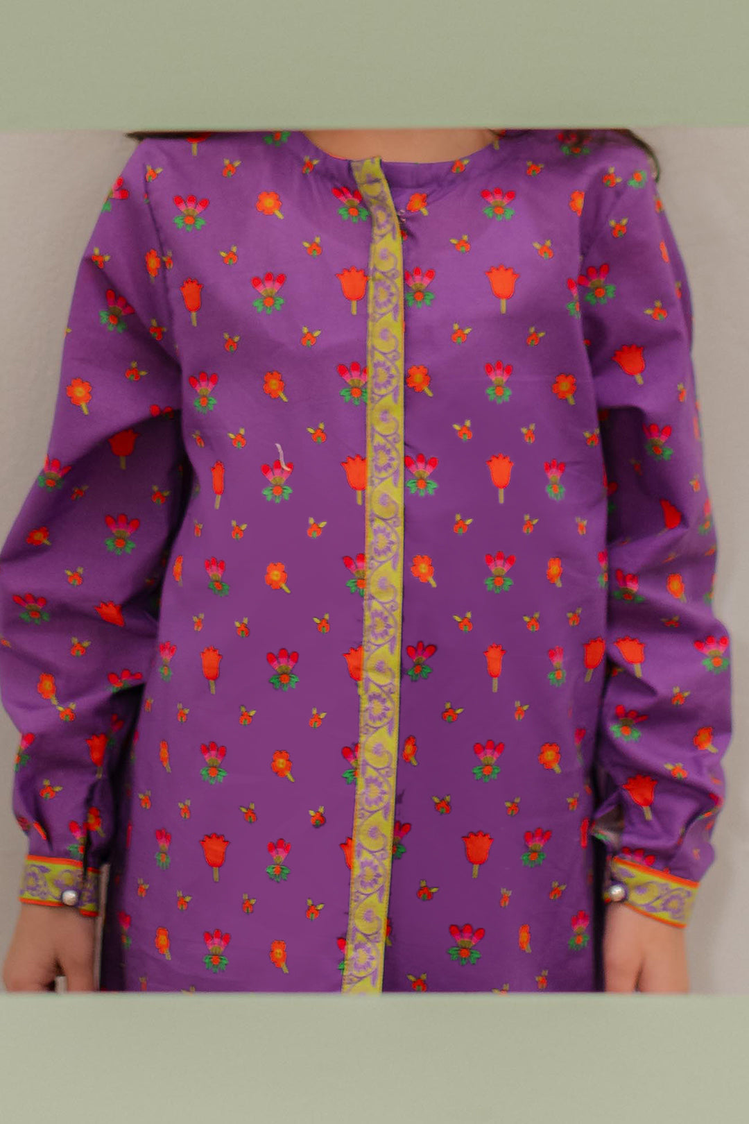 Zellbury Girls | 2 Piece Lawn | Kurta Trouser - 2413 - Libasekhas