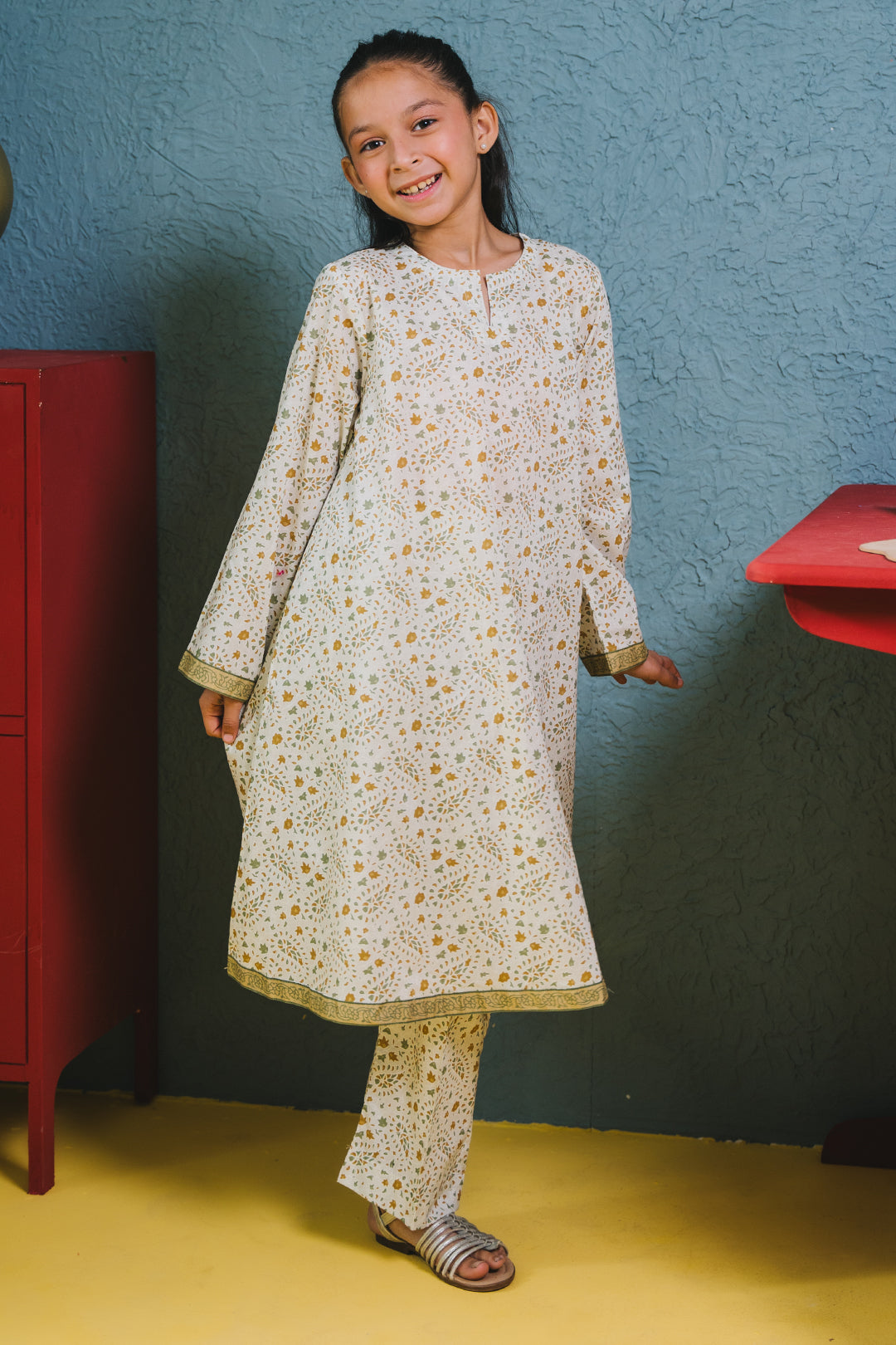 Zellbury Girls | 2 Piece Lawn | Kurta Trouser - 2415 - Libasekhas