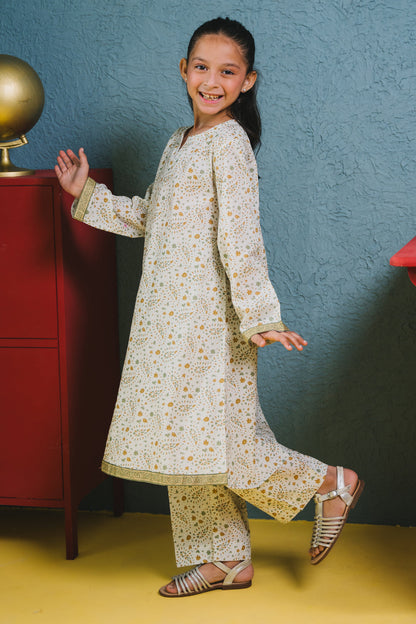 Zellbury Girls | 2 Piece Lawn | Kurta Trouser - 2415 - Libasekhas