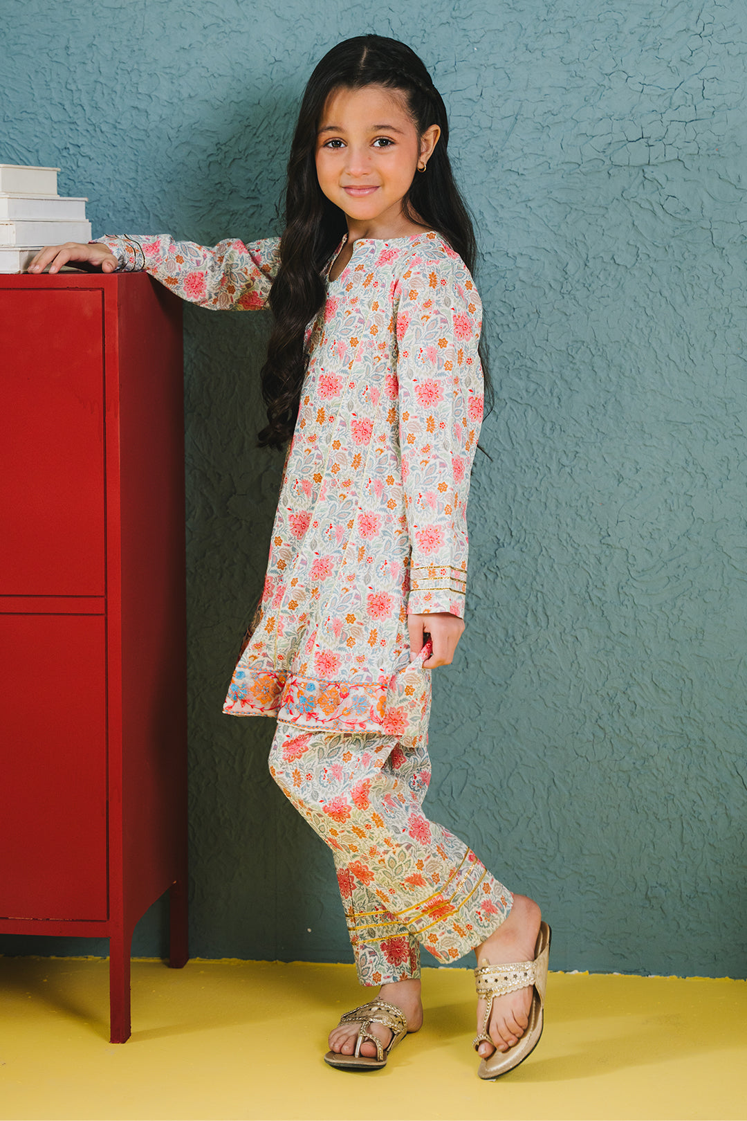 Zellbury Girls | 2 Piece Lawn | Embroidered Kurta Trouser - 2430 - Libasekhas