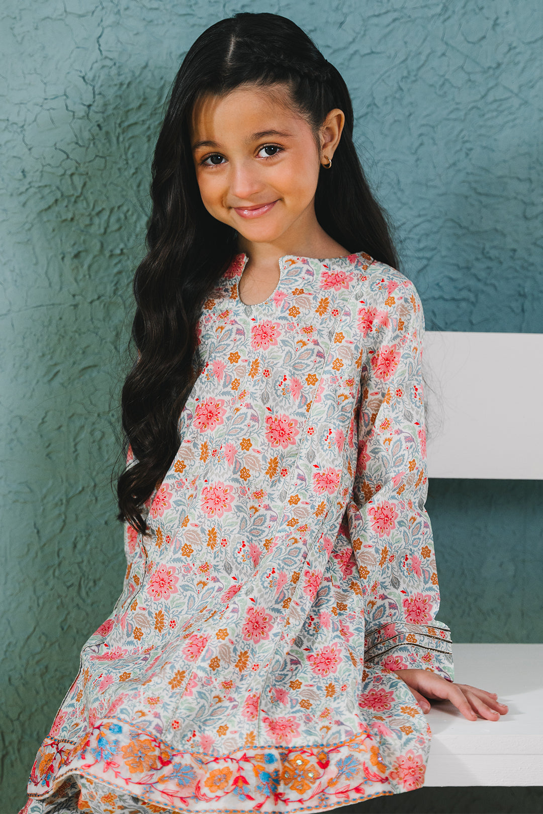 Zellbury Girls | 2 Piece Lawn | Embroidered Kurta Trouser - 2430 - Libasekhas