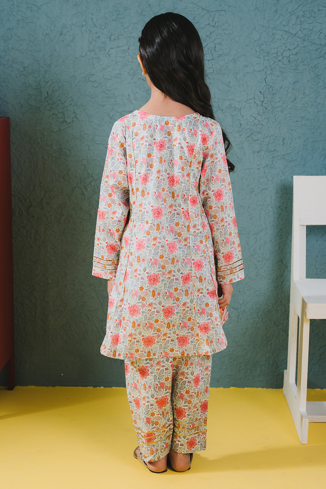 Zellbury Girls | 2 Piece Lawn | Embroidered Kurta Trouser - 2430 - Libasekhas