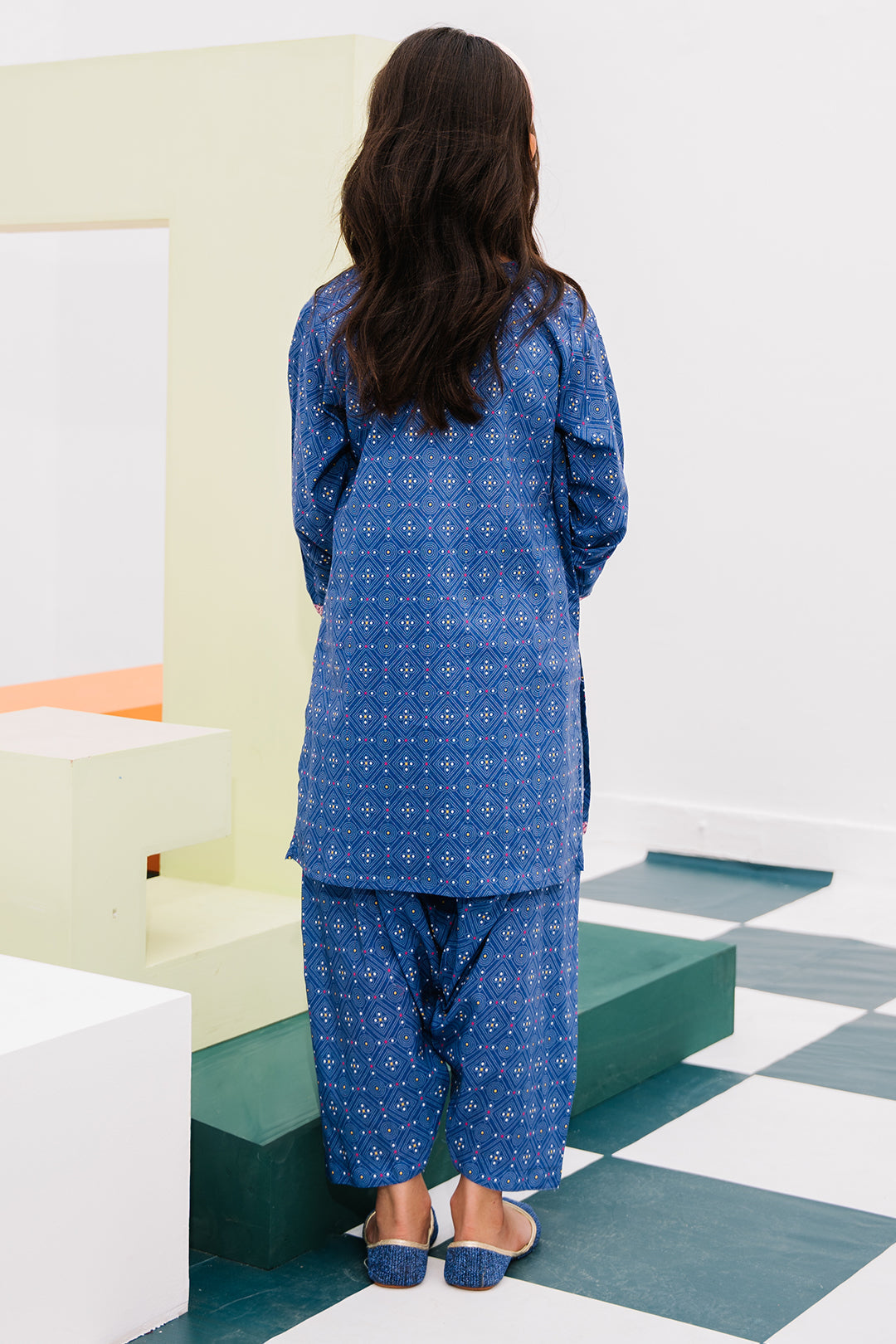 Zellbury Girls | 2 Piece Lawn | Embroidered Kurta Trouser - 2434 - Libasekhas