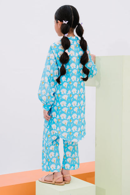 Zellbury Girls | 2 Piece Lawn | Kurta Trouser - 2462 - Libasekhas