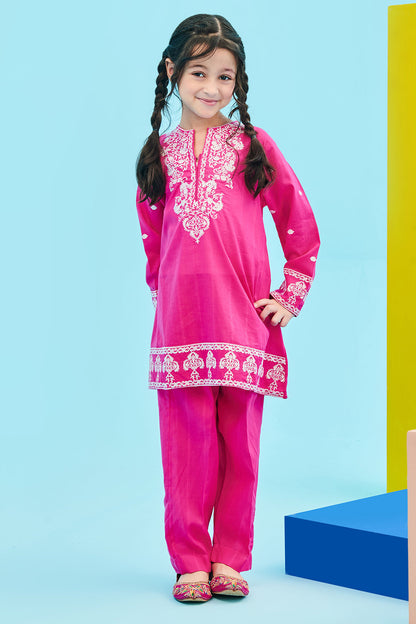 Zellbury Girls | 2 Piece Lawn | Embroidered Kurta Trouser - 2464 - Libasekhas
