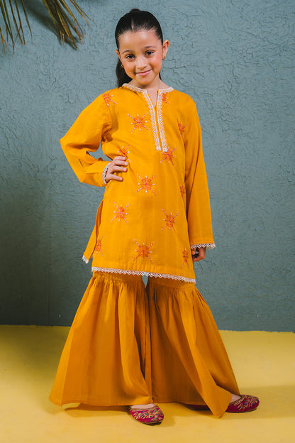 Zellbury Girls | 2 Piece Lawn | Embroidered Kurta Trouser - 2465 - Libasekhas