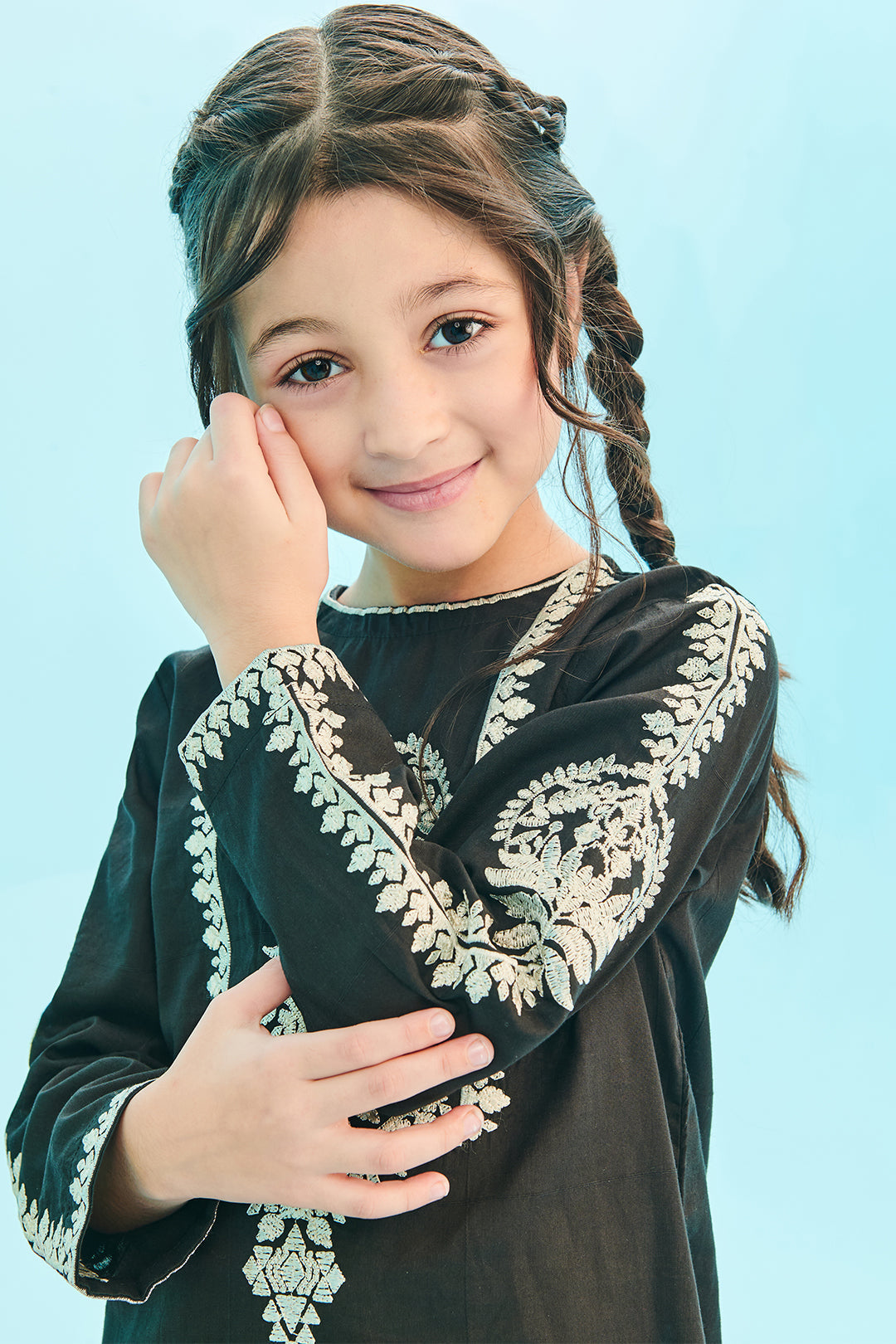 Zellbury Girls | 2 Piece Lawn | Embroidered Kurta Trouser - 2466 - Libasekhas