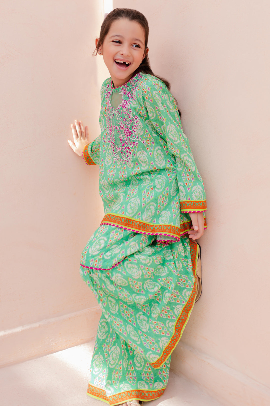 Zellbury Girls | 2 Piece Lawn | Embroidered Kurta Trouser - 2469 - Libasekhas
