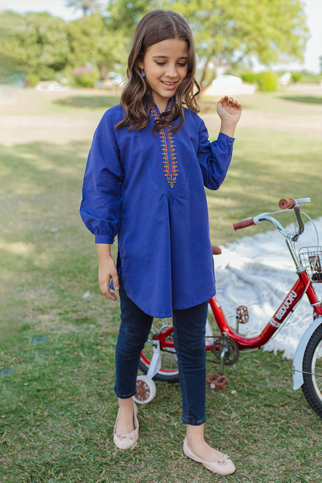 Zellbury Girls | 1 Piece Khaddar | Kurta - 1201 - Libasekhas