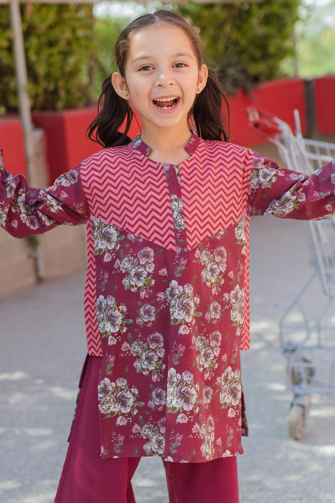Zellbury Girls | 2 Piece Khaddar | Kurta Trouser - 2222 - Libasekhas