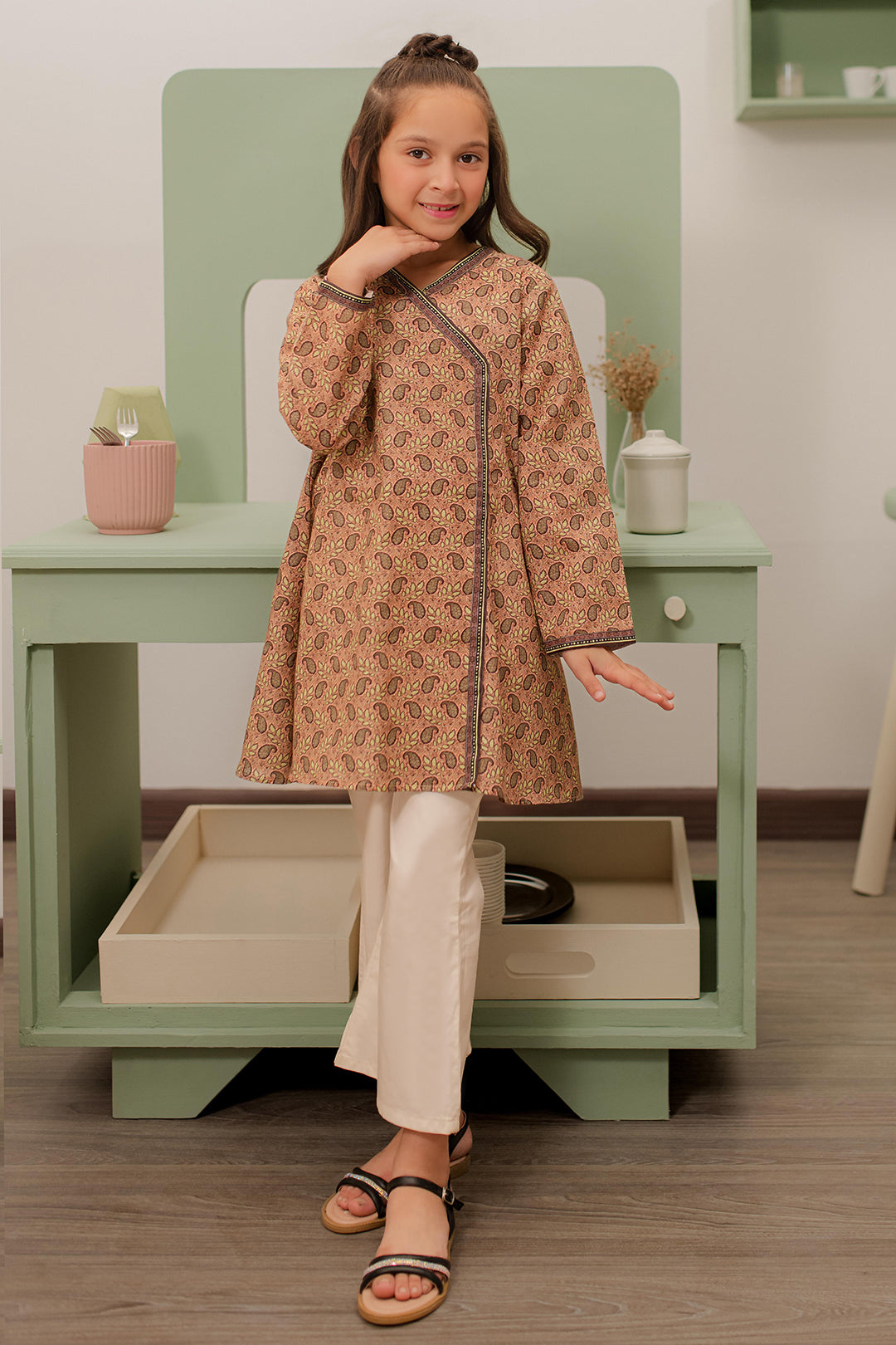 Zellbury Girls | 1 Piece Khaddar | Kurta - 1780 - Libasekhas