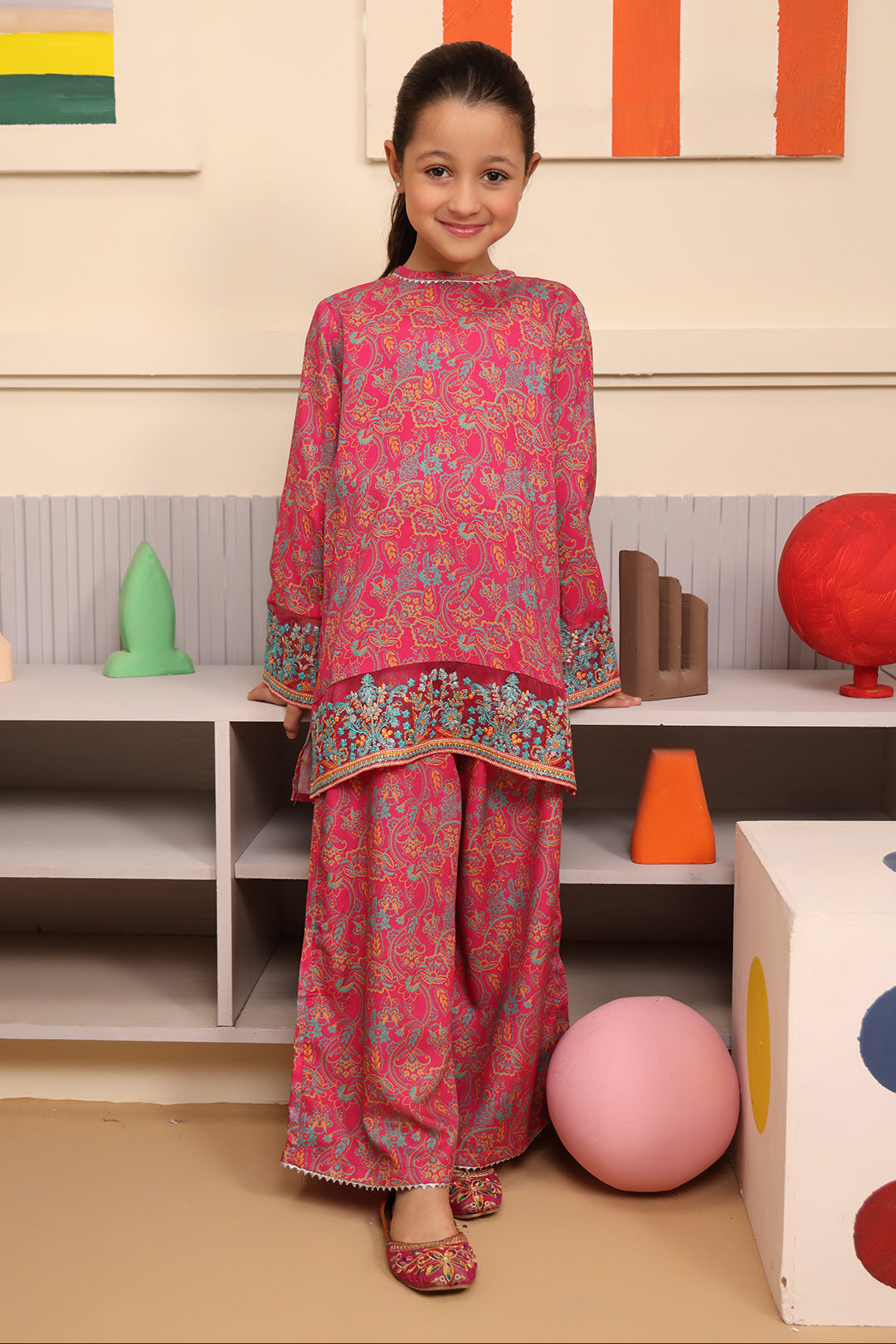 Zellbury Girls | 2 Piece Viscose | Embroidered Kurta Trouser - 2730 - Libasekhas