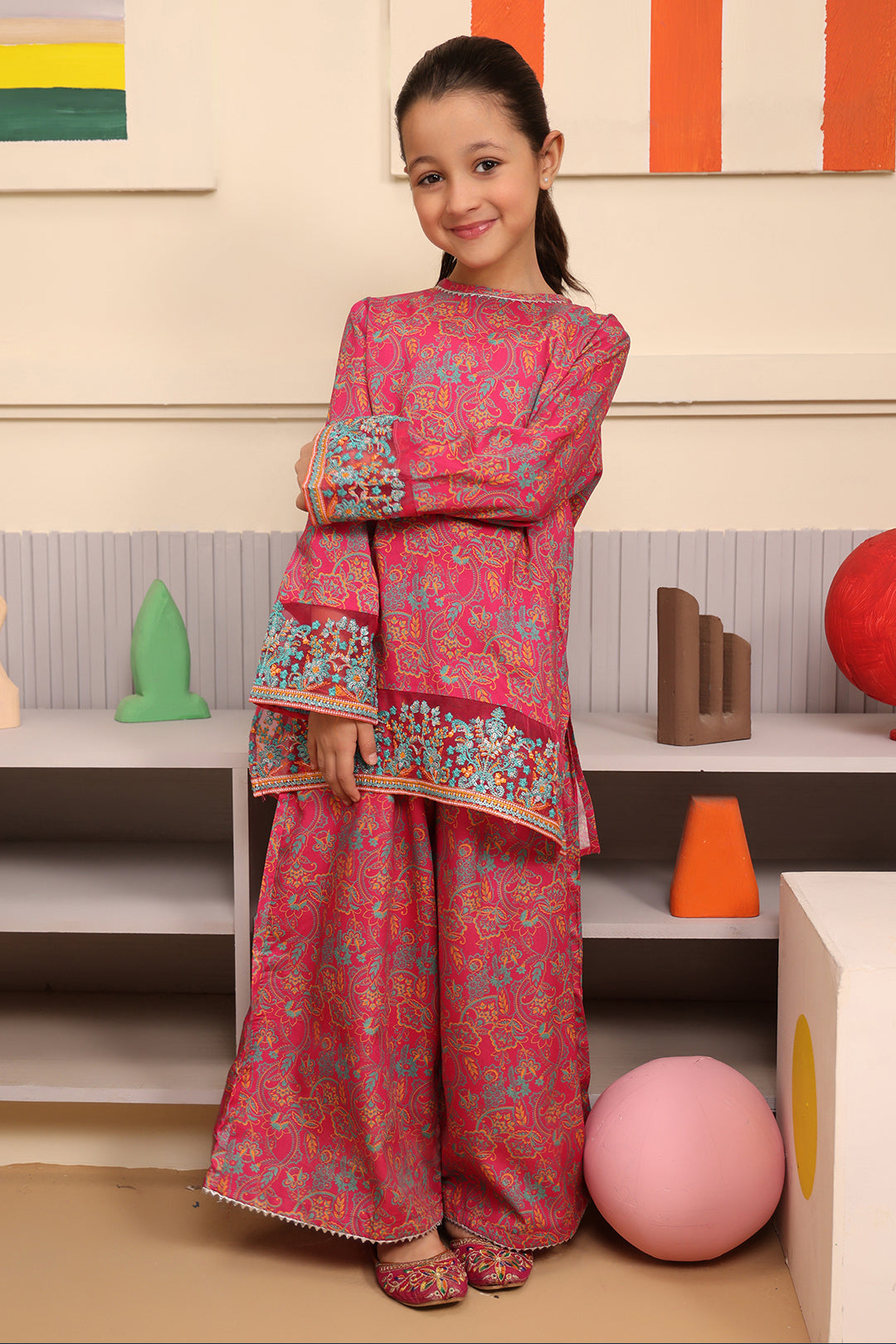 Zellbury Girls | 2 Piece Viscose | Embroidered Kurta Trouser - 2730 - Libasekhas