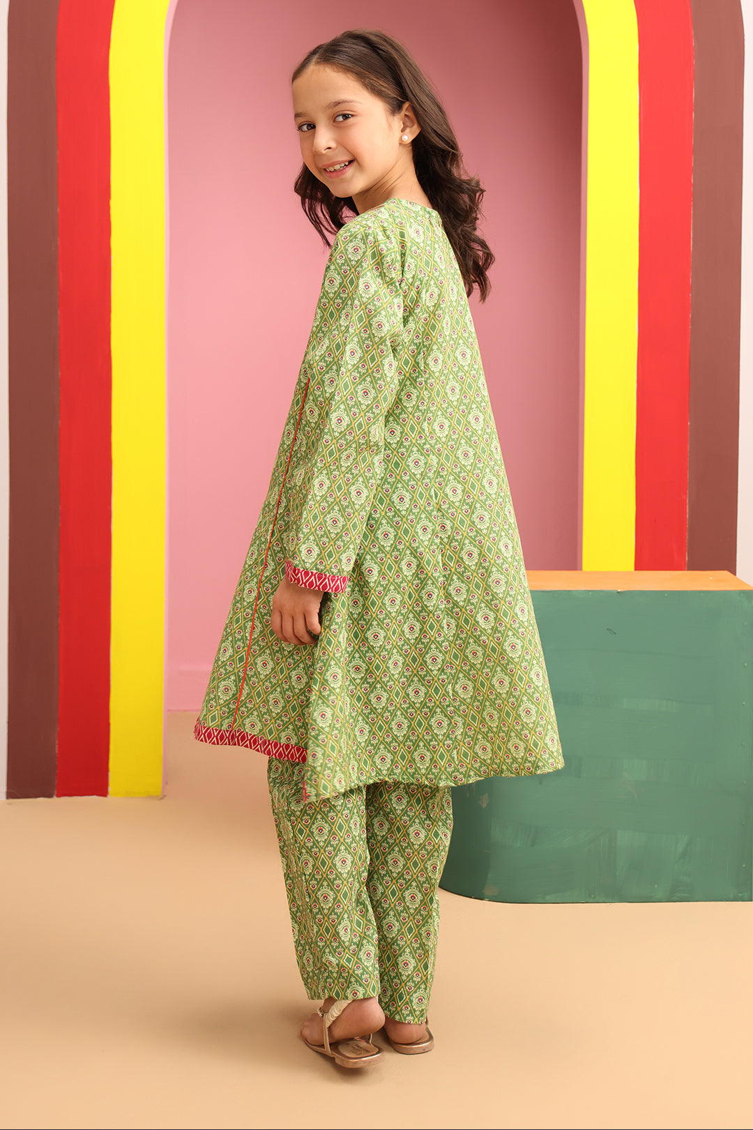 Zellbury Girls | 2 Piece Khaddar | Kurta Trouser - 2784 - Libasekhas