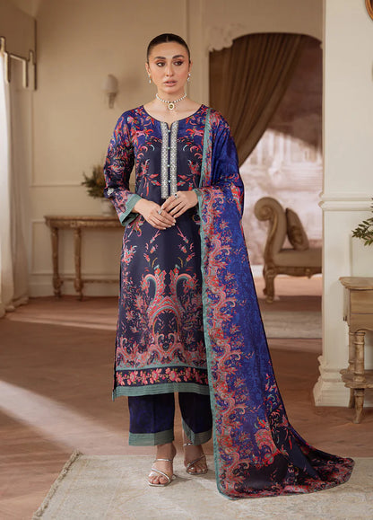 Gulaal | Velouré Printed Silk | Midnight Reverie