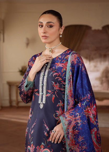 Gulaal | Velouré Printed Silk | Midnight Reverie