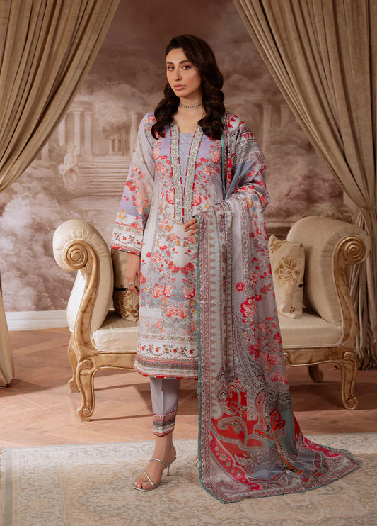 Gulaal | Velouré Printed Silk | Twilight Elegance