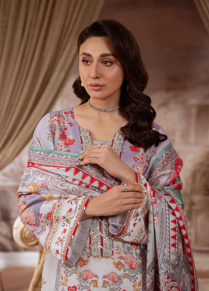 Gulaal | Velouré Printed Silk | Twilight Elegance