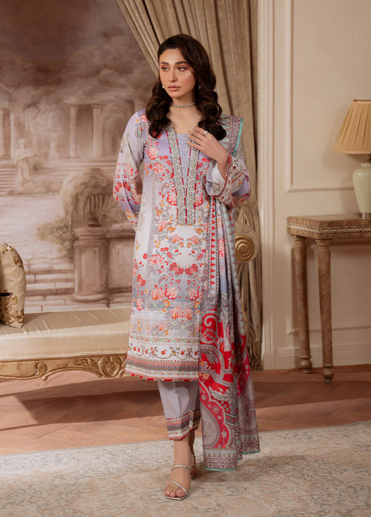 Gulaal | Velouré Printed Silk | Twilight Elegance