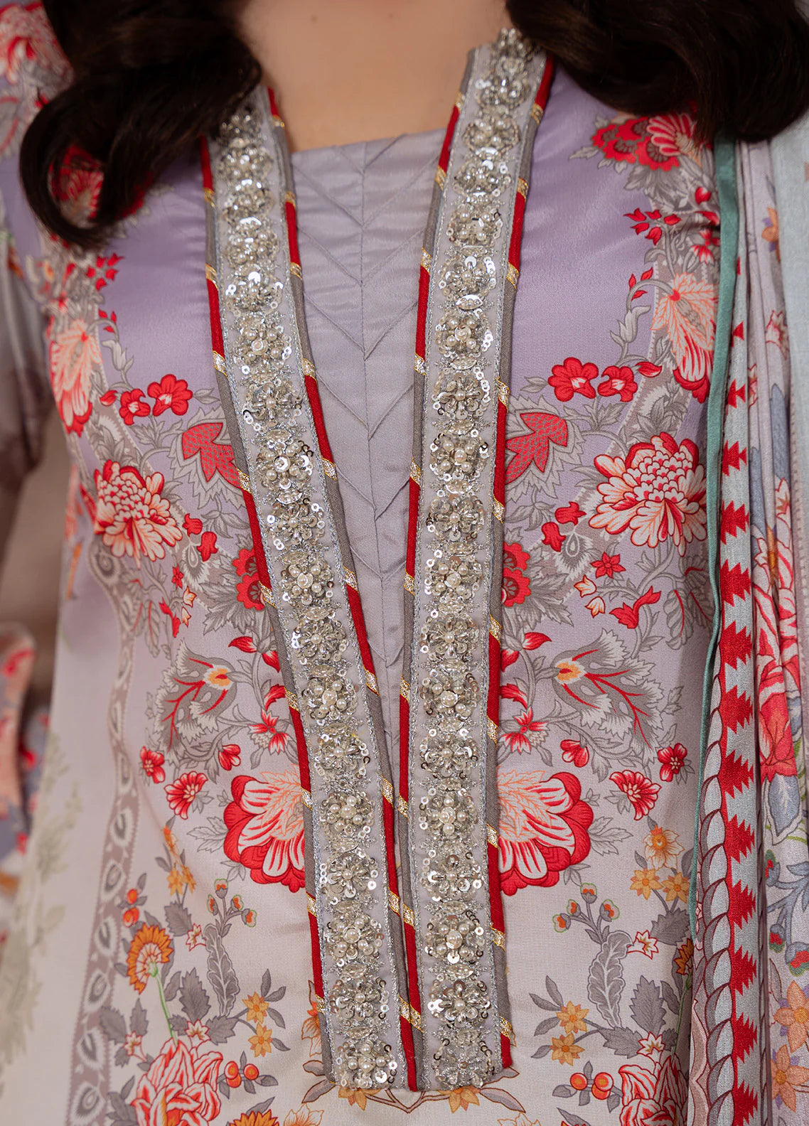 Gulaal | Velouré Printed Silk | Twilight Elegance