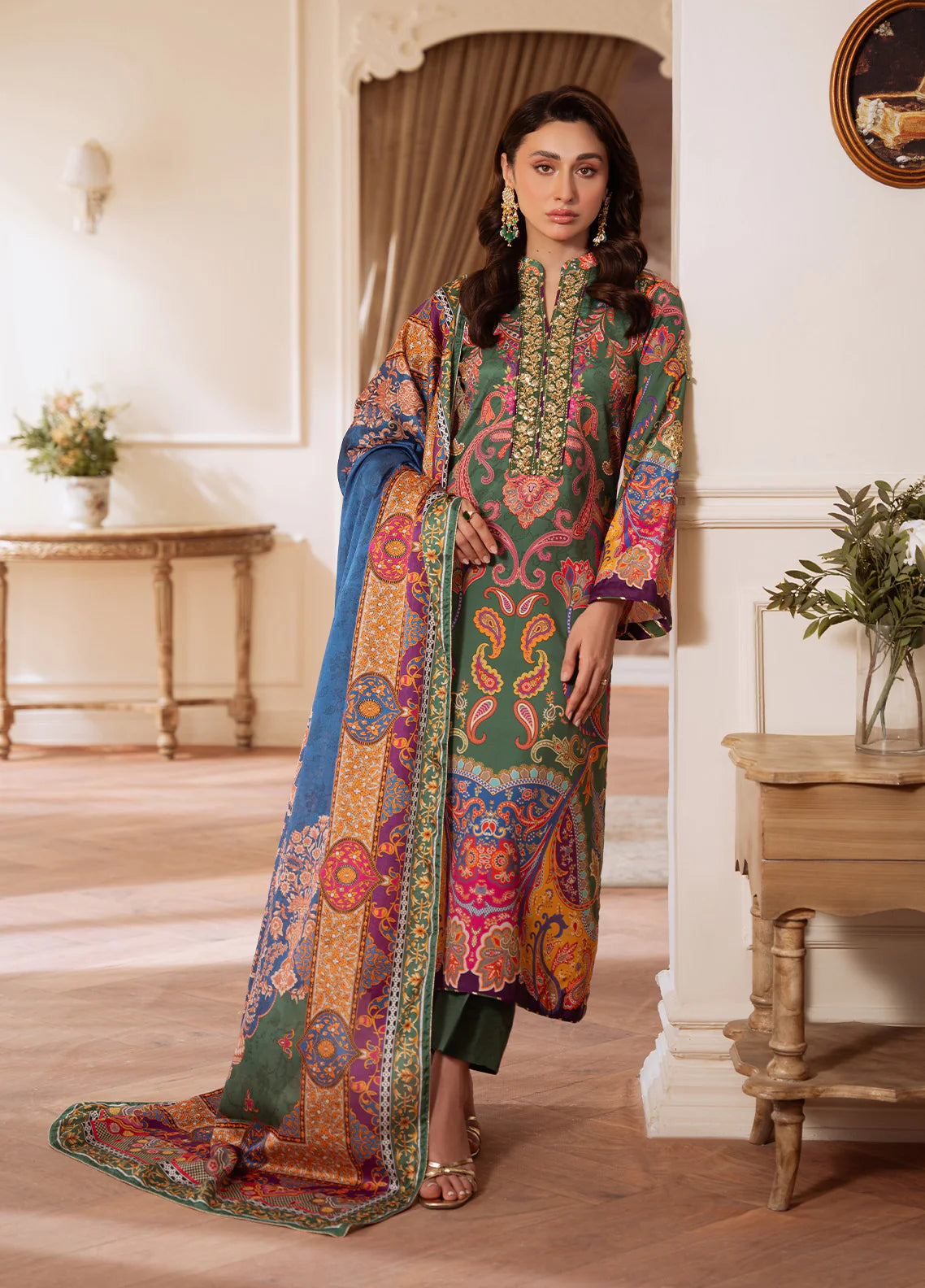 Gulaal | Velouré Printed Silk | Majestic Mosaic